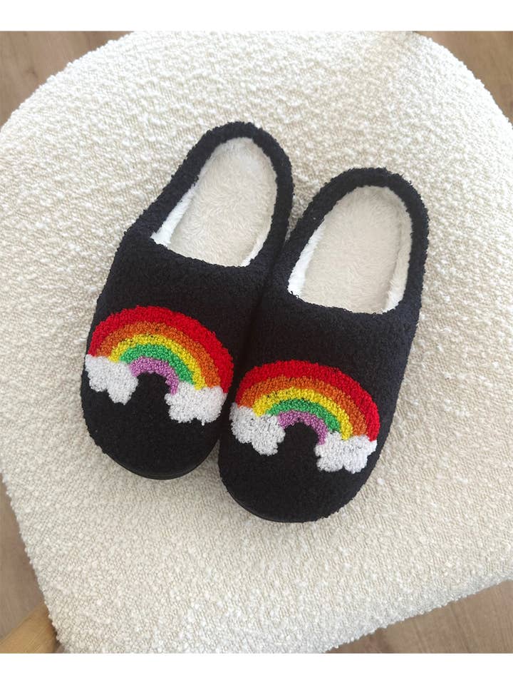LoveLina - Wholesale Slippers - Women's - Cozy Flower and Rainbow Slippers