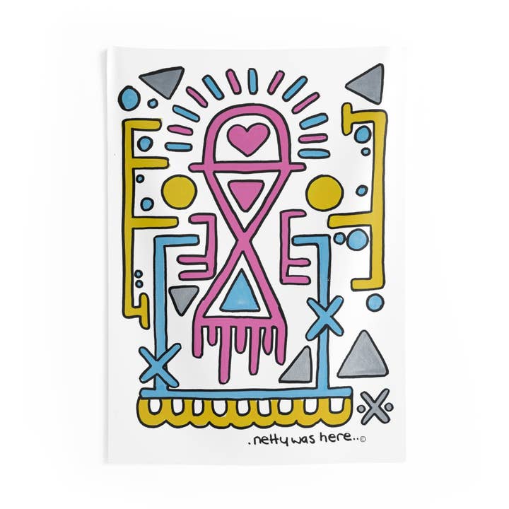 Arazzi da parete per interni per la vendita all'ingrosso da parte di Netty Was Here