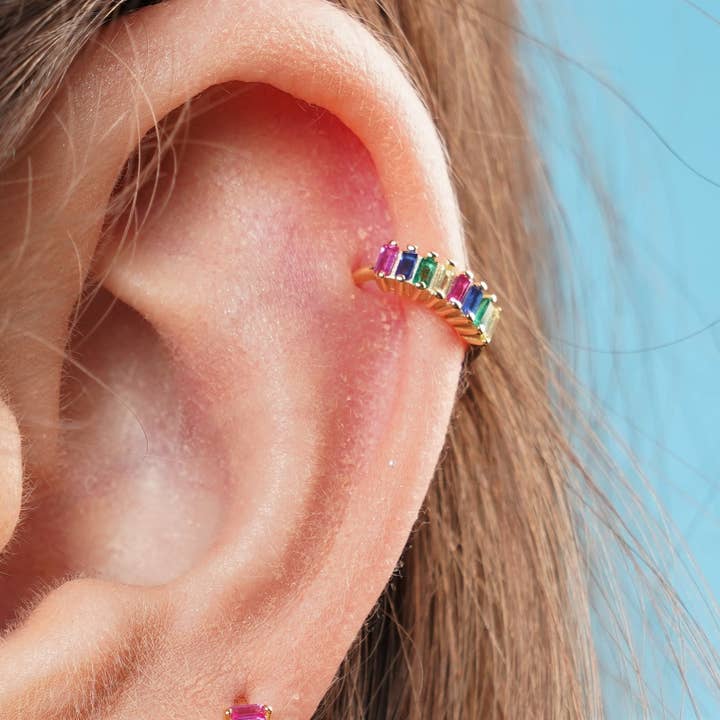 Diat - Wholesale Hoop Earrings - Black hoop earrings - cartilage hoops2