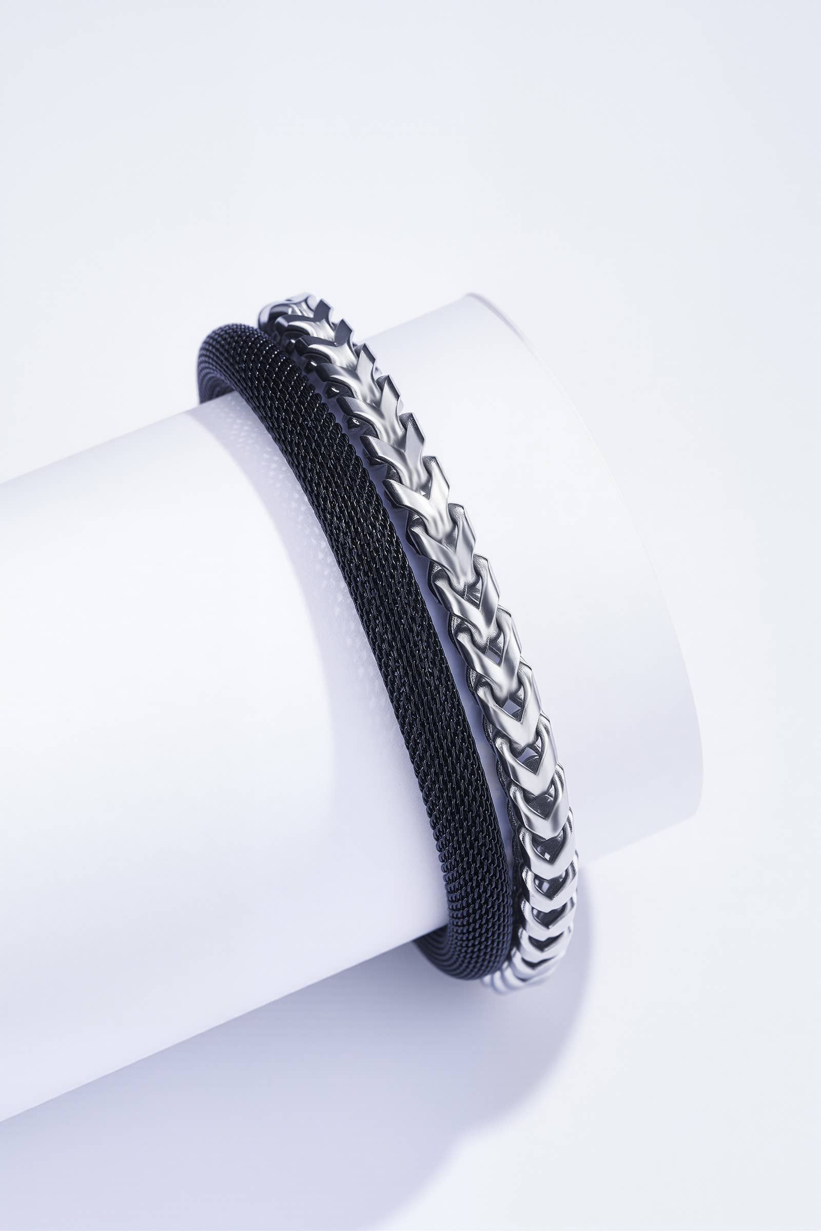 Silver 20cm stainless steel bracelet 324OP52 for wholesale on Faire0