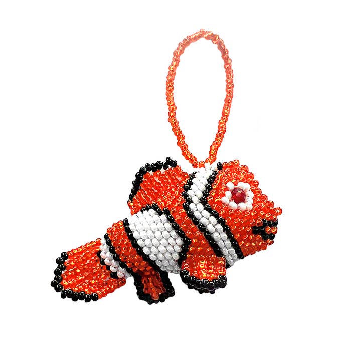 Beaded Fish Figurine Seed Bead Hanging Ornament for wholesale by Pichincha