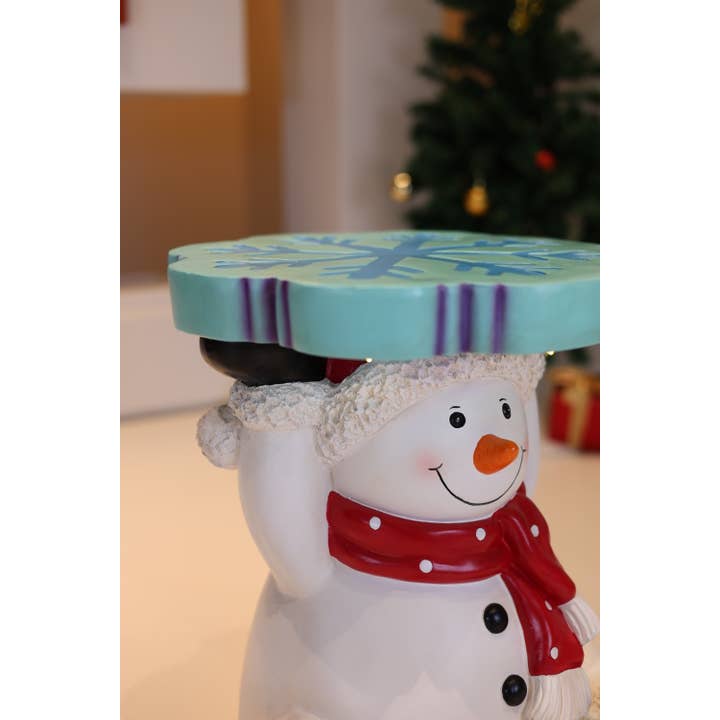 Hi-Line Gift Ltd. – wholesale Christmas decoration – Lighted Snowman Christmas Side Table Décor4