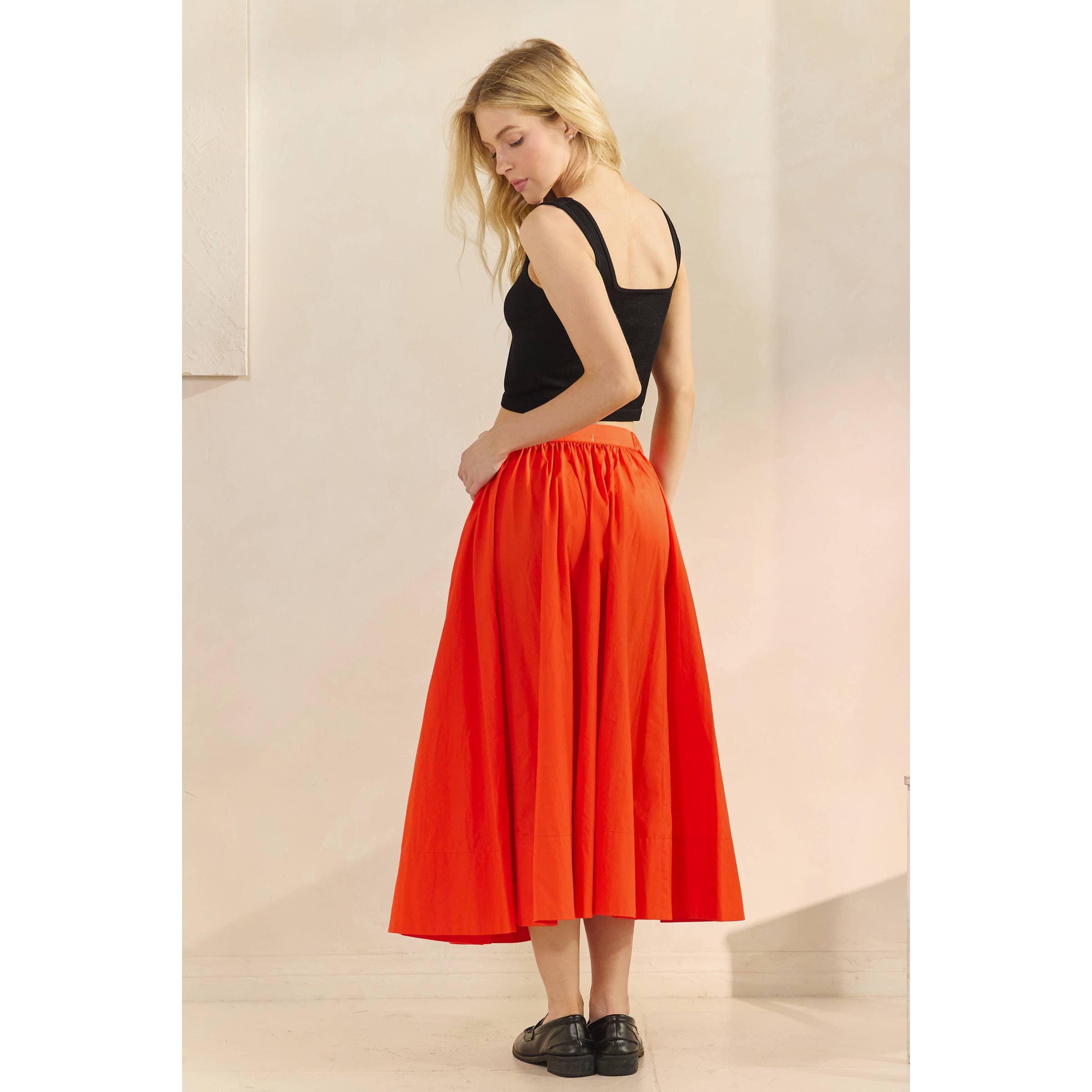 Veveret - Wholesale Skirt - Women's - Midi Pull on Skirt24