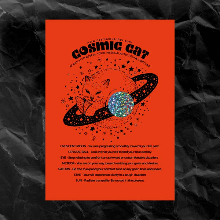 Cosmic Butcher - Wholesale Tarot/Oracle Card - Scratch-Off Fortune Card Sampler Pack (100 Count)11