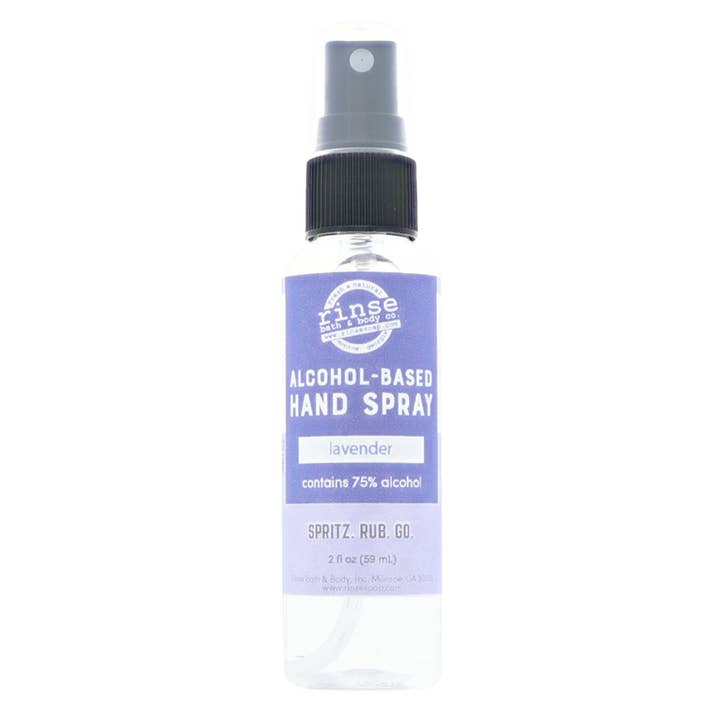 Rinse Bath Body Inc - Wholesale Hand Sanitizer - Alcohol-Based Hand Spray - Lavender