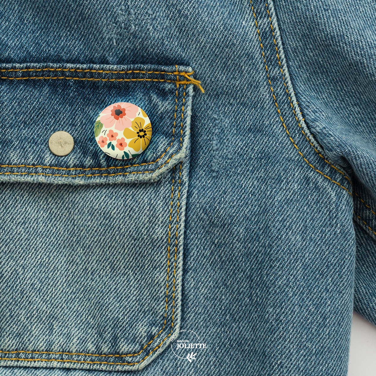 Maison Joliette - Wholesale Brooch - Flowering - Badge #102