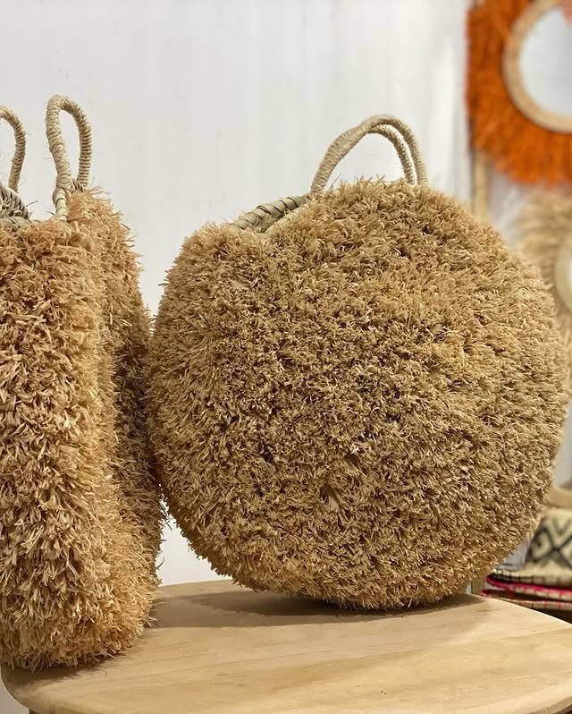 martitec - Venta al por mayor Bolsa de playa - Cesta grande redonda de mimbre natural con asas de rafia3