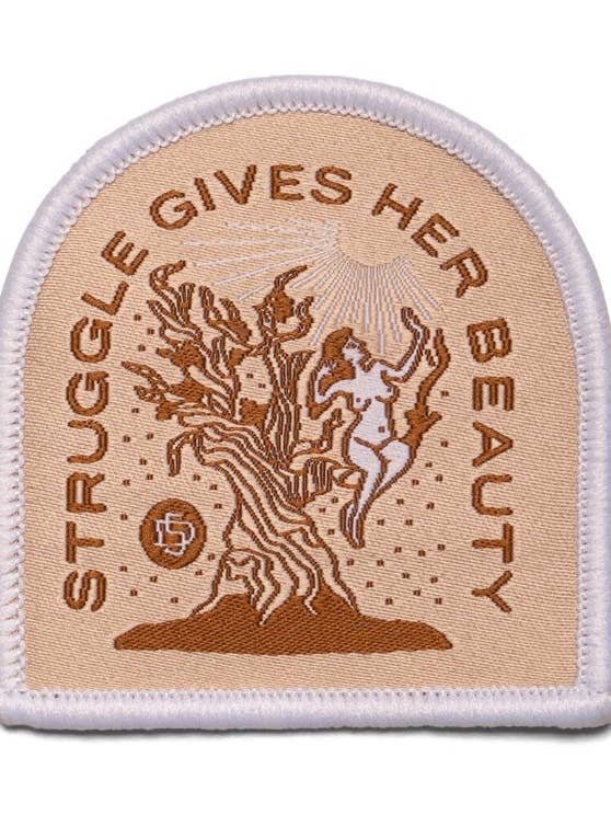 Struggle Gives Her Beauty Iron-on Patch for wholesale by DESO — Made in America