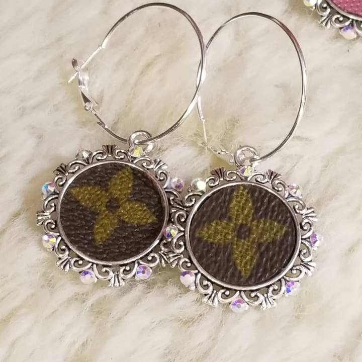 Upcycled designer earrings for wholesale by Upcycled Always & Forever accessories
