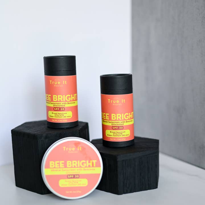 True It Naturals - Wholesale Sunscreen - Stick Mineral Sunscreen Unscented Bee Bright SPF 30