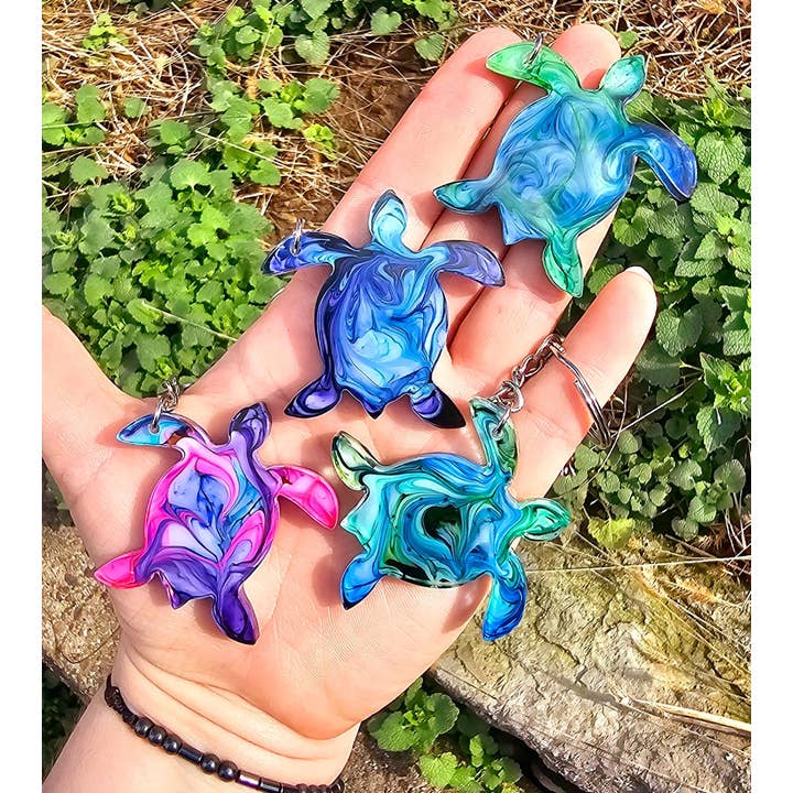 Shark Bitten - Wholesale Keychain - Unisex - Hatchlings Sea Turtle Keychain