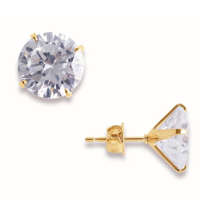 The Views & Co - Wholesale Stud/Post Earrings - Round Cz Studs0