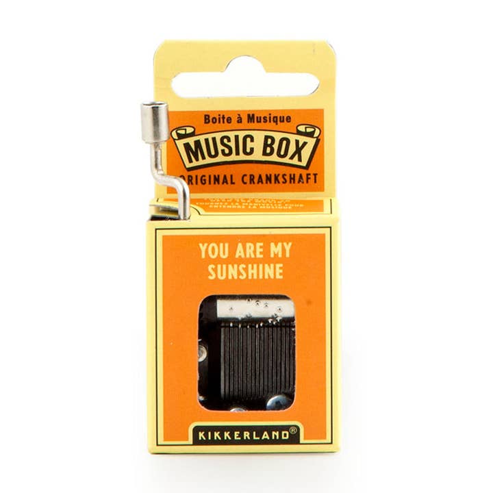 You Are My Sunshine Crank Music Box for wholesale by Kikkerland Design Inc
