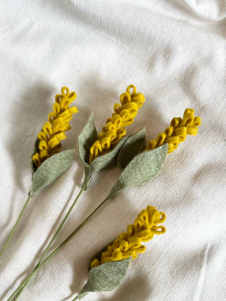 Fleurish Felt Flower Co. - Wholesale Artificial Flowers - Felt Goldenspike Flower0
