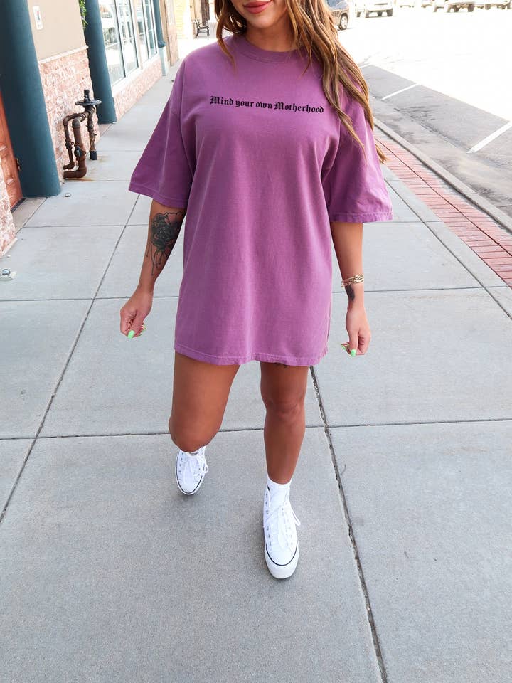 MIND YOUR OWN MOTHERHOOD (Berry) for wholesale by LOLA MAGNOLIA