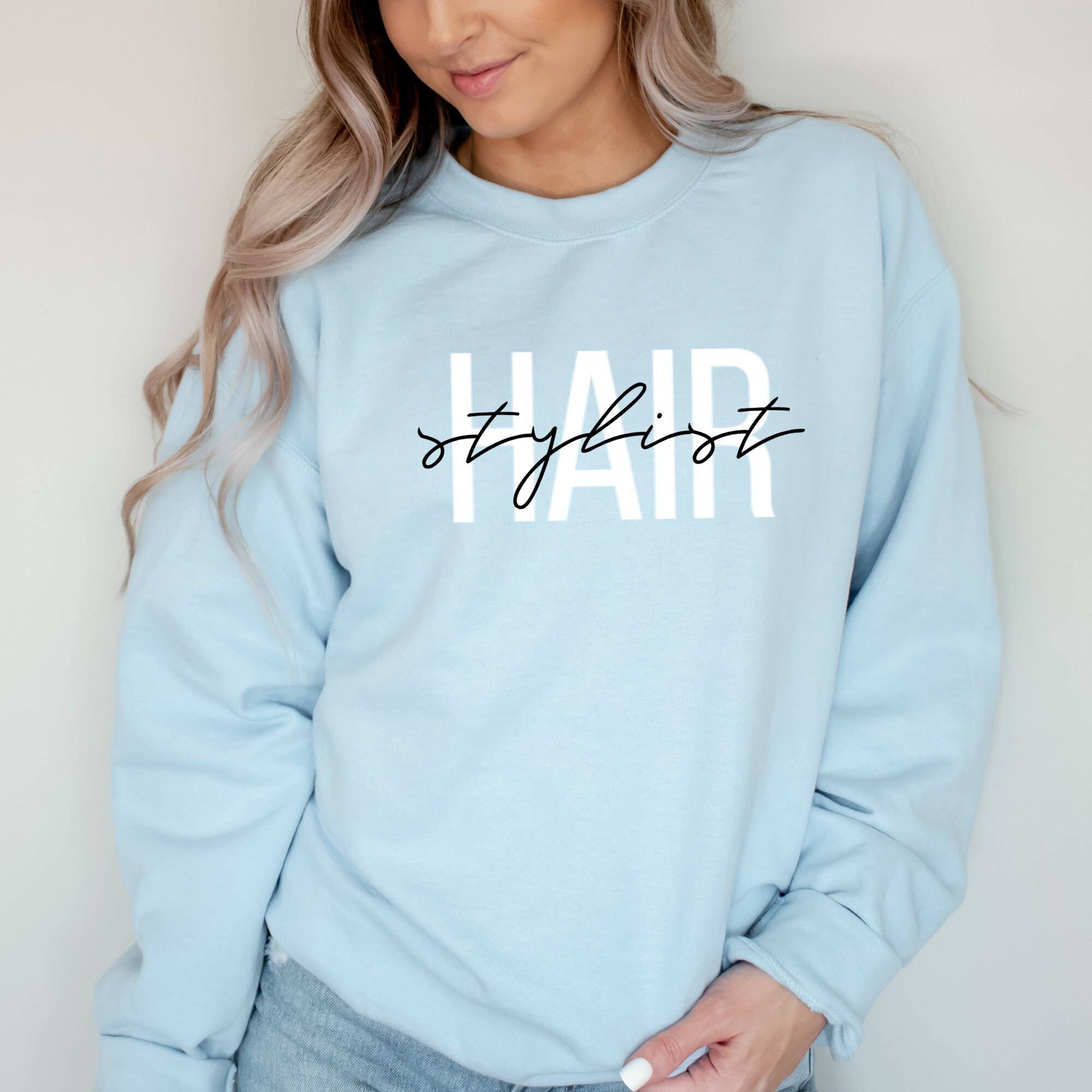 APComfortPrints - Wholesale Graphic Sweatshirt - Women's - Hair Stylist Sweatshirt7