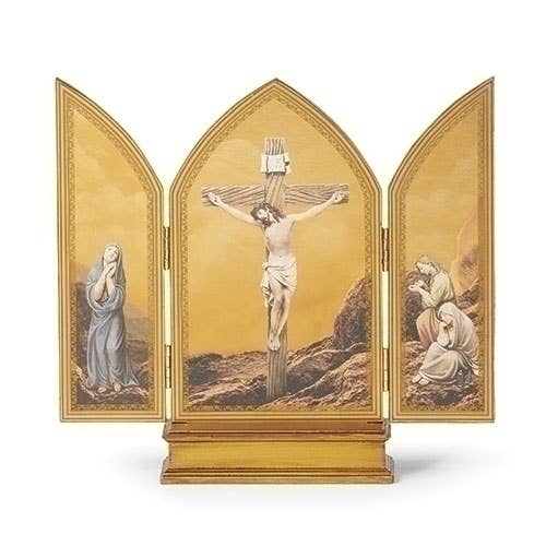 Triptyque de la Crucifixion – Collection Renaissance pour la vente par Roman