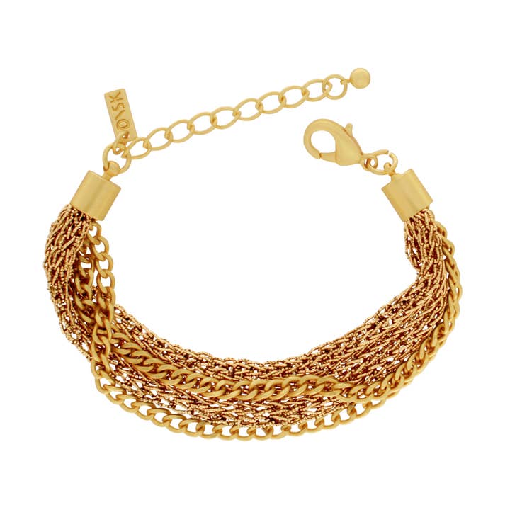 Anastazia IN:STORE Pulseira Tricotada Banhada a Ouro por atacado de Dansk Copenhagen