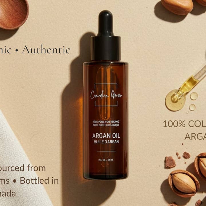 Canadian Grace - Wholesale Anti-Aging Moisturizer - 100%Pure & Organic Argan Oil From Morrocco, Filled in Canada3