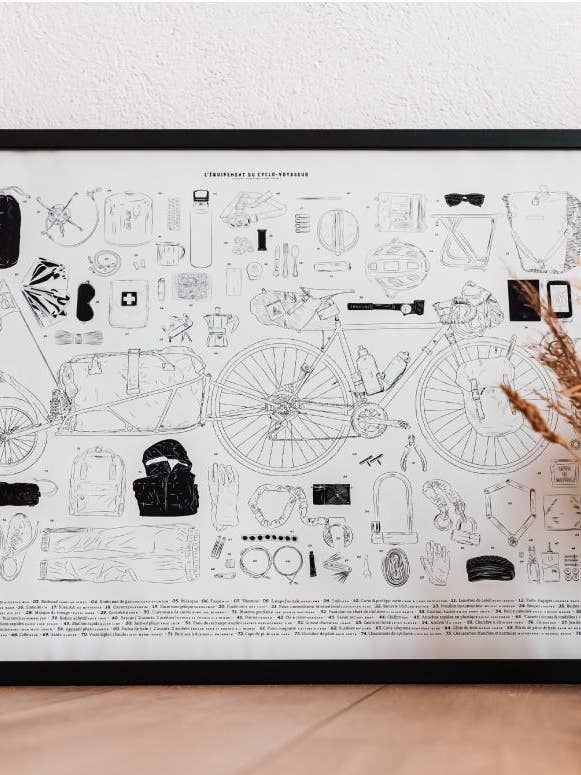 Cyclist Poster for wholesale by AVENTURA ÉDITIONS