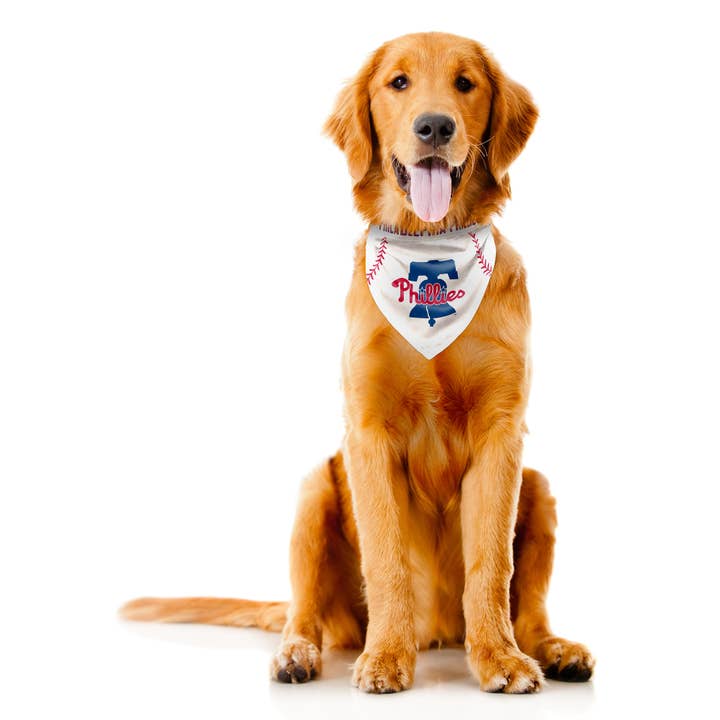 Little Earth Productions - Wholesale Pet Bandana - Dog - MLB Philadelphia Phillies Reversible Pet Bandana3