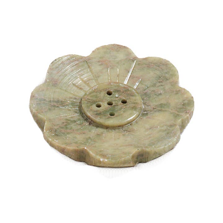 Mini Lotus Flower Incense Holder - Soapstone for wholesale by Triloka