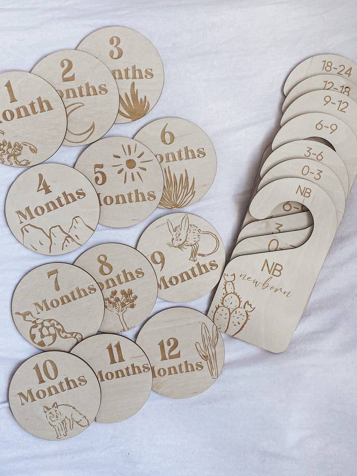 Western Desert Milestones and Closet Dividers Bundle for wholesale by Peckham Made LLC