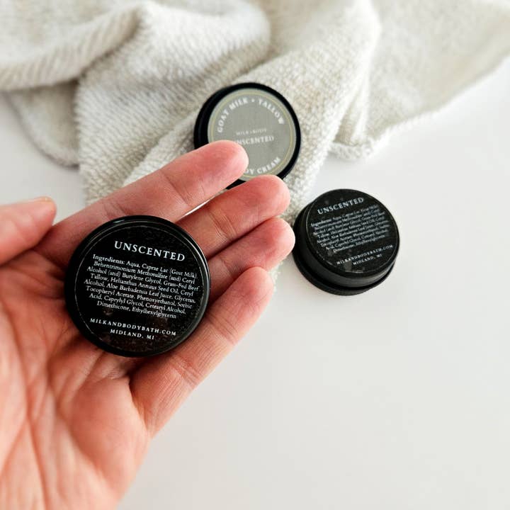 Milk + Body - Wholesale Body Cream/Lotion - Mini Goat Milk + Tallow Body Cream | Unscented3