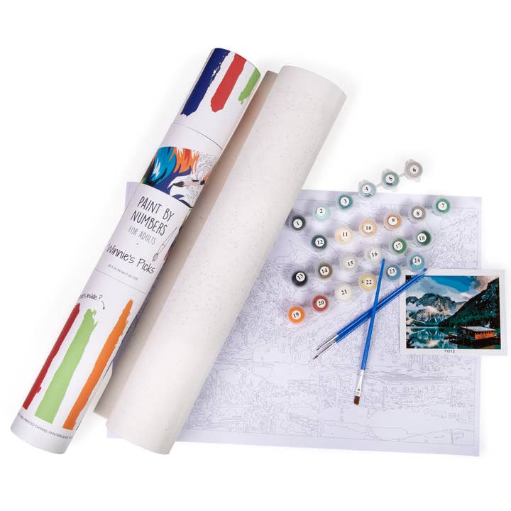 Winnie's Picks - Wholesale DIY Craft Kit - Wishful Window Shopping - Christmas Decor - Paint By Numbers