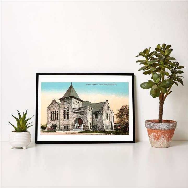 Found Image Press - Wholesale Art Print - Art Print BA-145 Library, Santa Rosa, California1