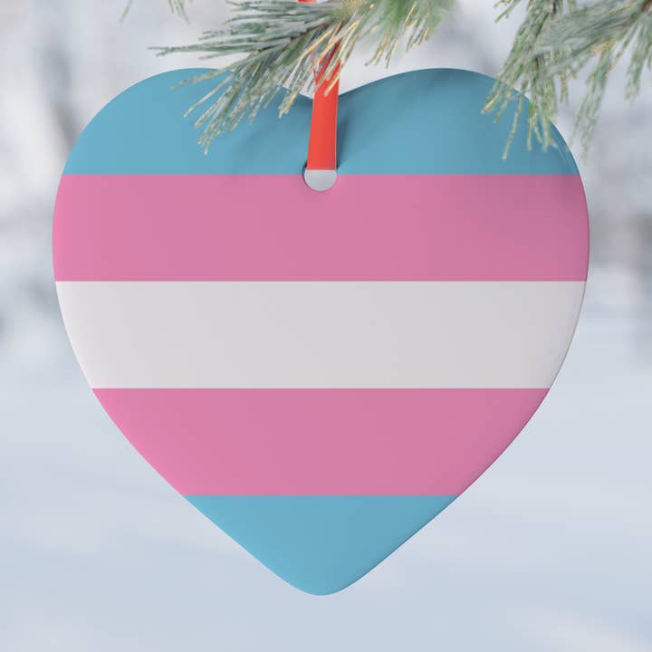 Trans hjärta prydnad för wholesale av Little Rainbow Paper Co