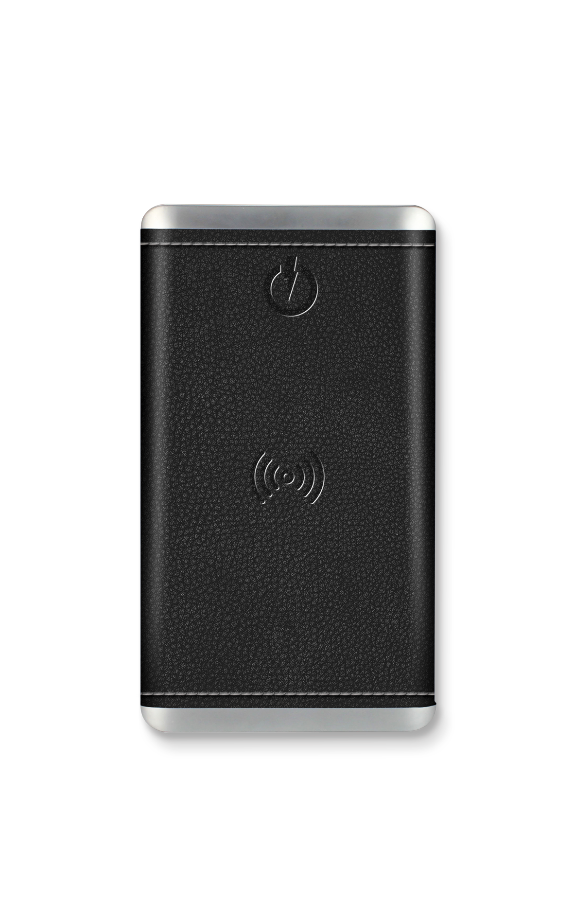 PhunkeeTree - Wholesale Portable Charger - Black - Leather 5K Wireless Charging Power Bank2