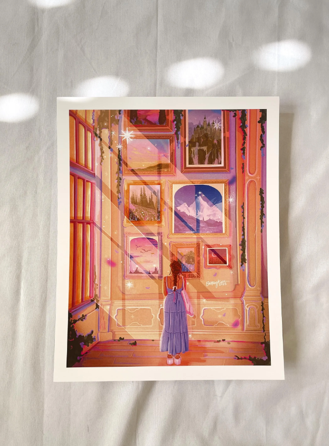 Brittany Keller Art - Wholesale Art Print - Bookish Art Museum Print 2