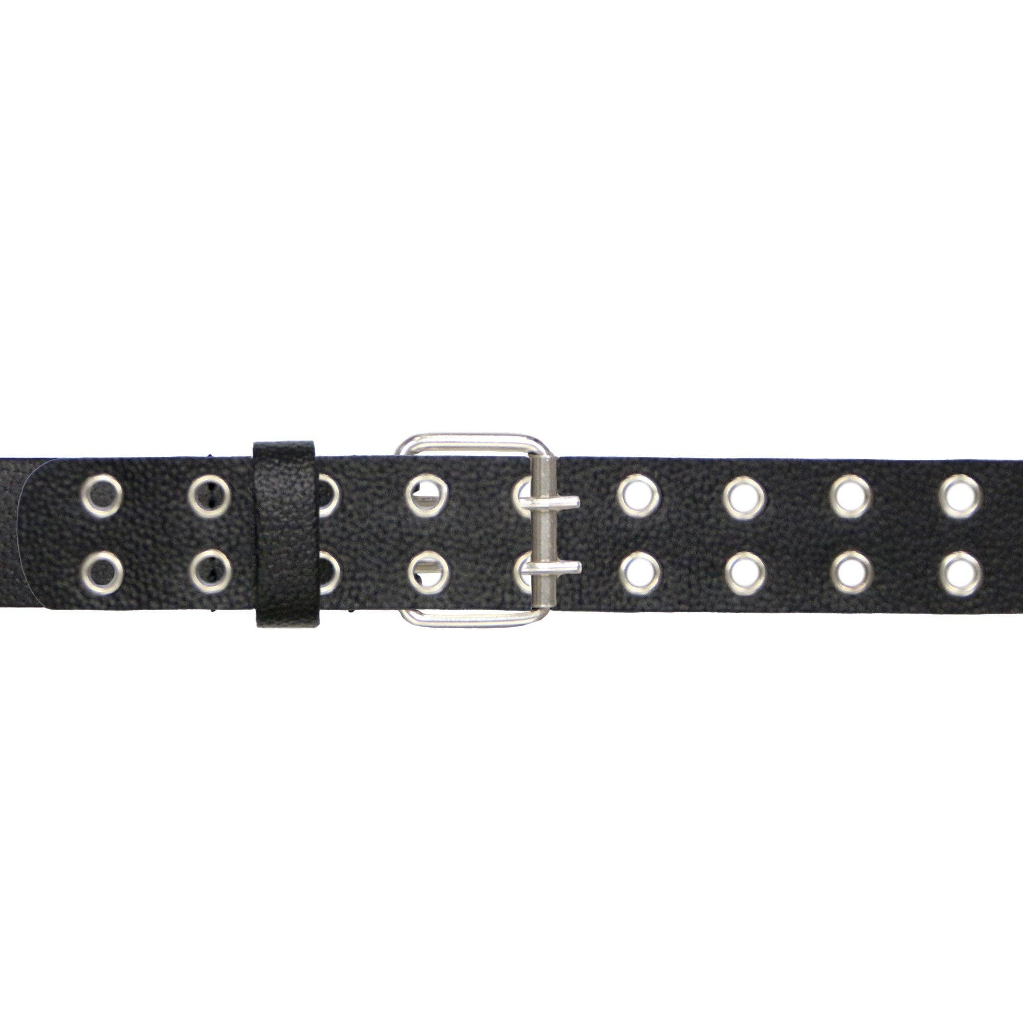 ZWART Hot Leathers 1 1/2" leren riem met dubbele oogjes BLA1122 voor groothandel op Faire1