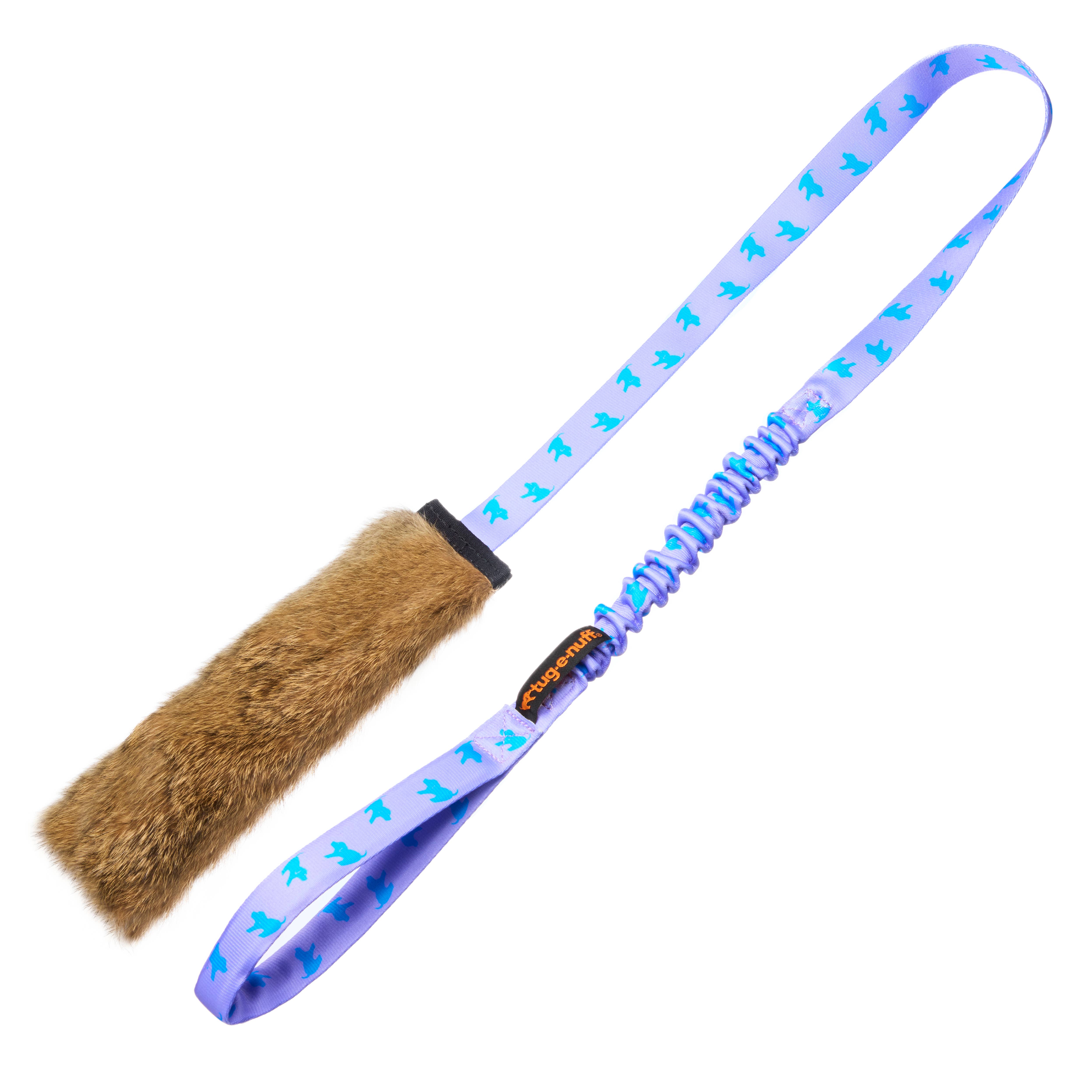 Tug-E-Nuff - Wholesale Pet Squeaky Toy - Dog - Rabbit Fur Squeaky Bungee Chaser Tug Toy | Tug-E-Nuff0