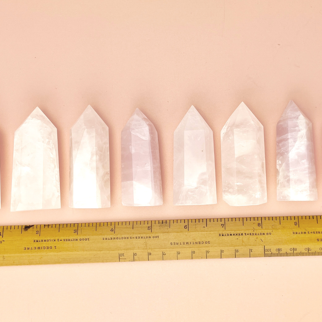 Sow the Magic - Vendita all'ingrosso Pietra/cristallo spirituale - Punta di Quarzo Rosa4