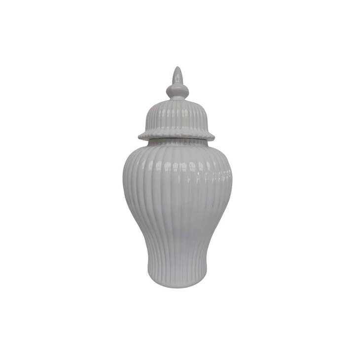 Cubby House by Malmar - Wholesale Vase - 50cm Dolomite White Ripple Vase