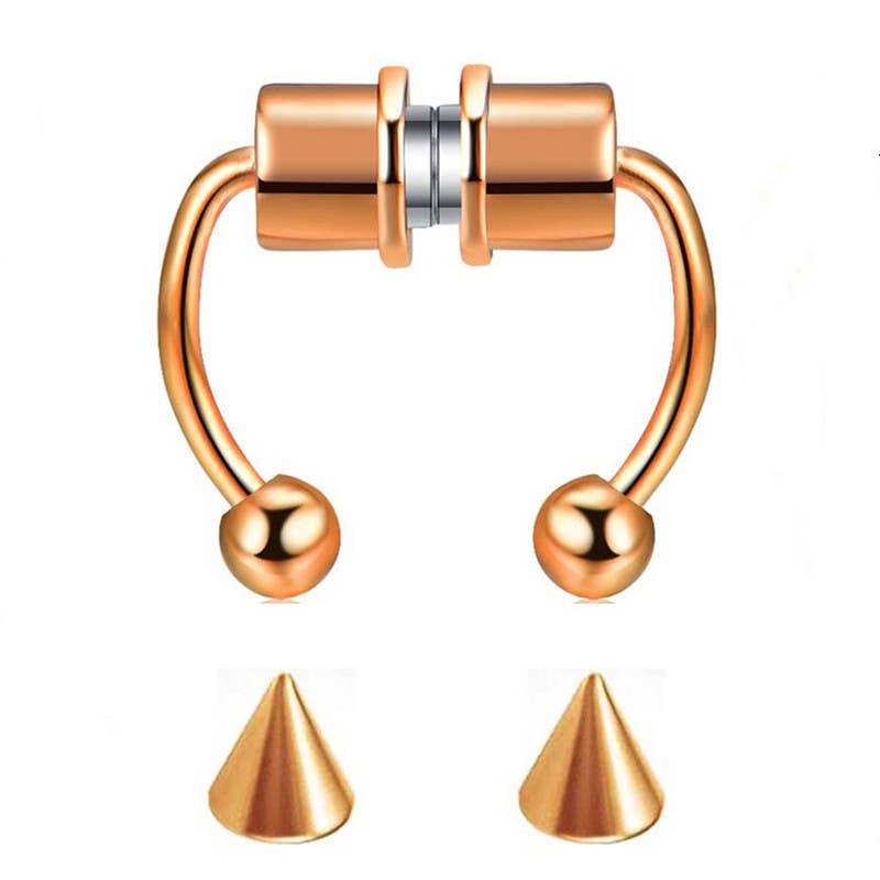 Gemscape UK - Venta al por mayor Aretes para la nariz - Anillo nasal magnético sin piercing en 3 colores6