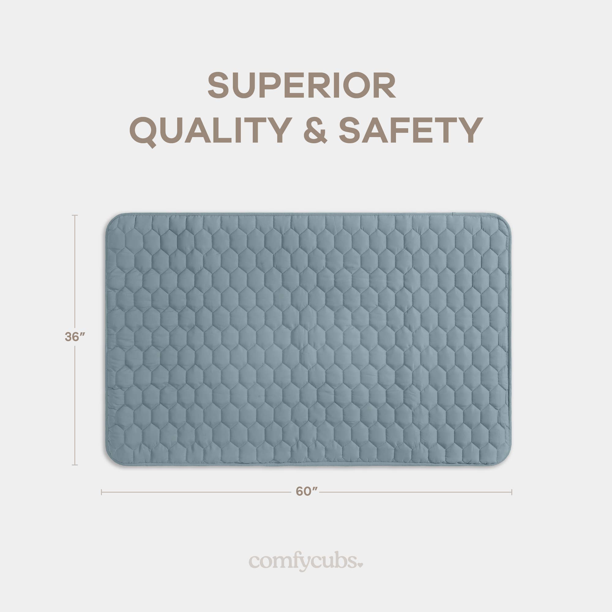 Comfy Cubs - Wholesale Play Mat - Kids & Baby - Premium Play Mat, Quilted Baby Mat for Floor by Comfy Cubs7