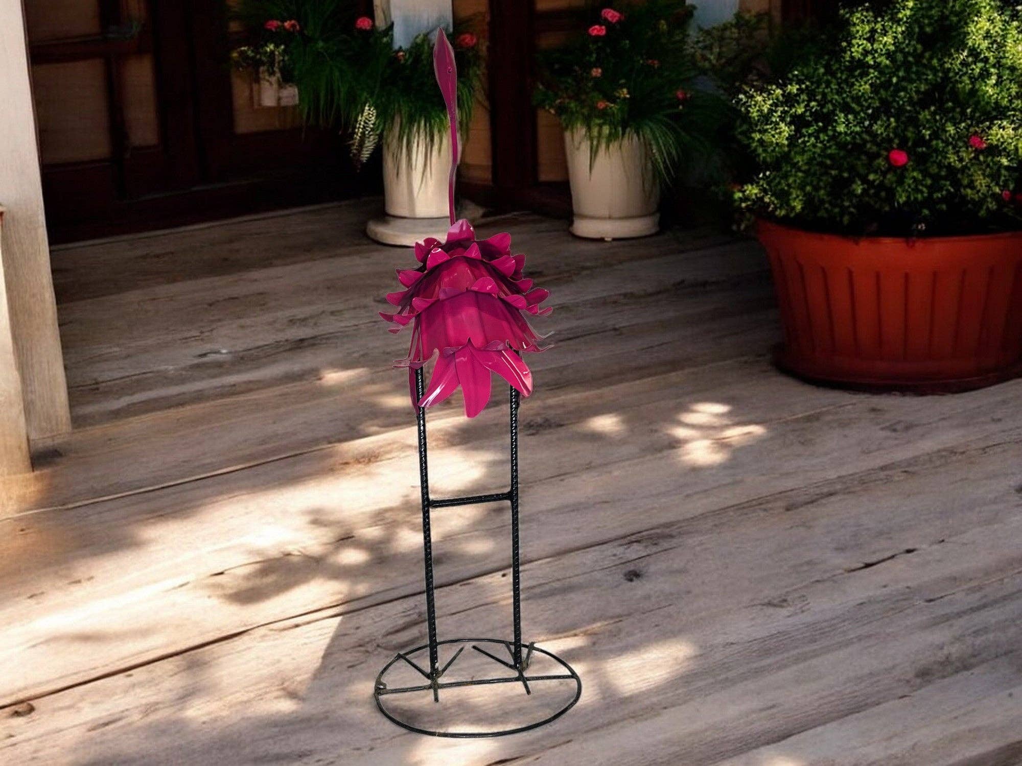 Blue Goat Garden Decor - Wholesale Versiering/decoratie voor buiten - Roze flamingo tuinsculptuur2