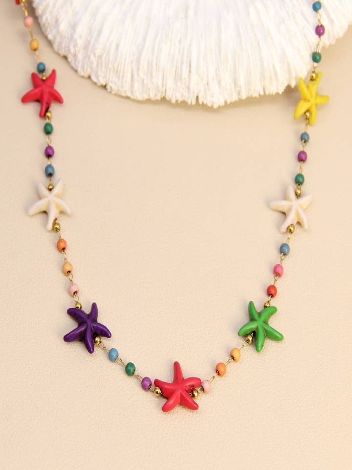 Collana Stella Marina – Perle Fantasia Colorate per la vendita all'ingrosso da parte di BELLISSIMA BIJOUX