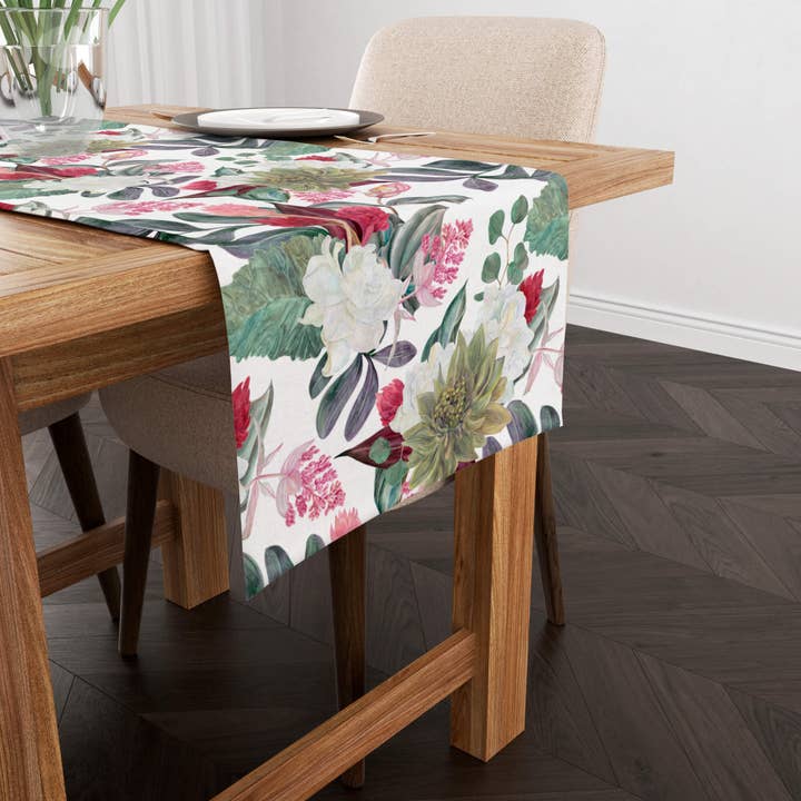 0318-105 100% Cotton Table Runner 45X140 Cm for wholesale by SG HOGAR