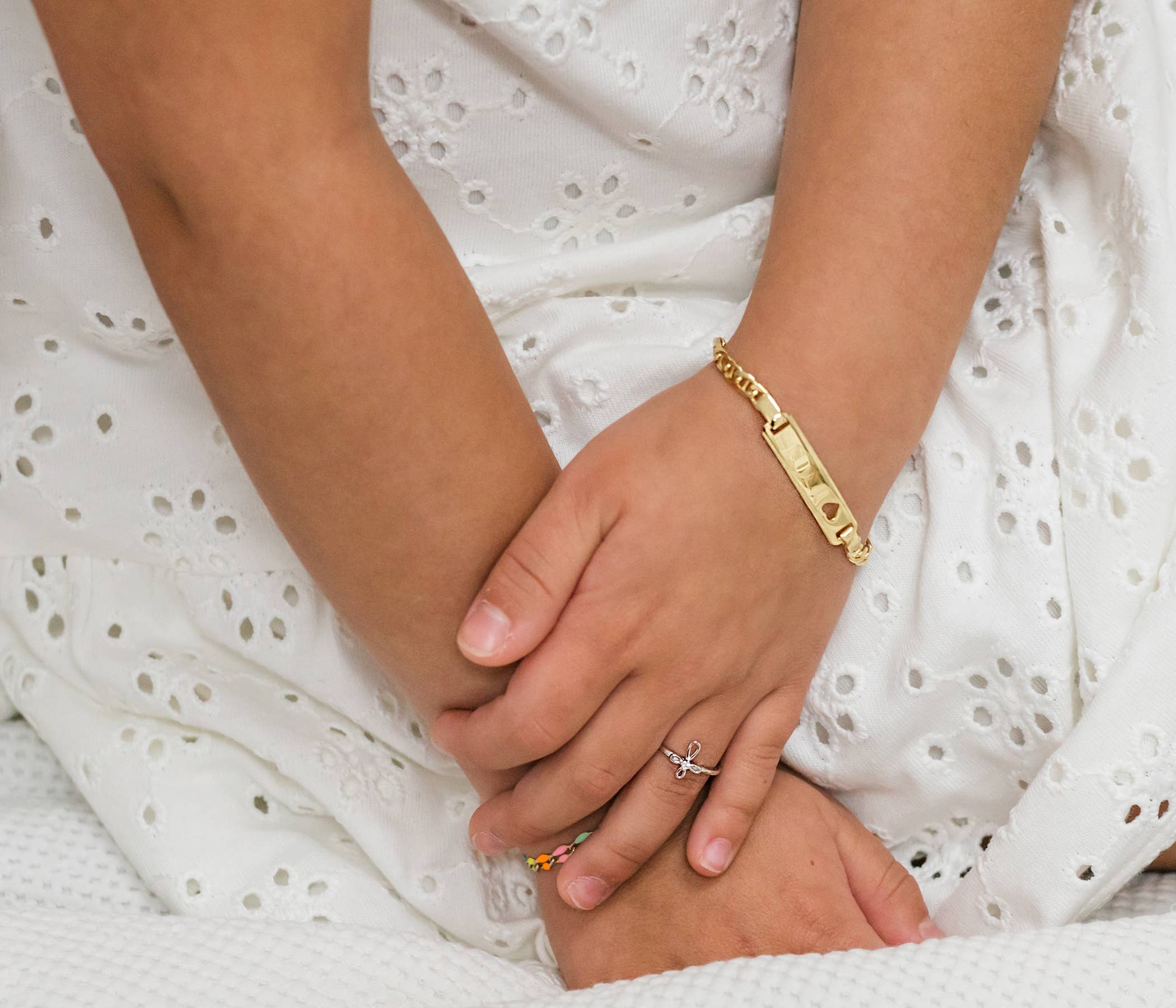 Cherished Moments - Wholesale Band/Stacked Ring - Sterling Silver Infinity Cross Baby Ring Communion Gift5