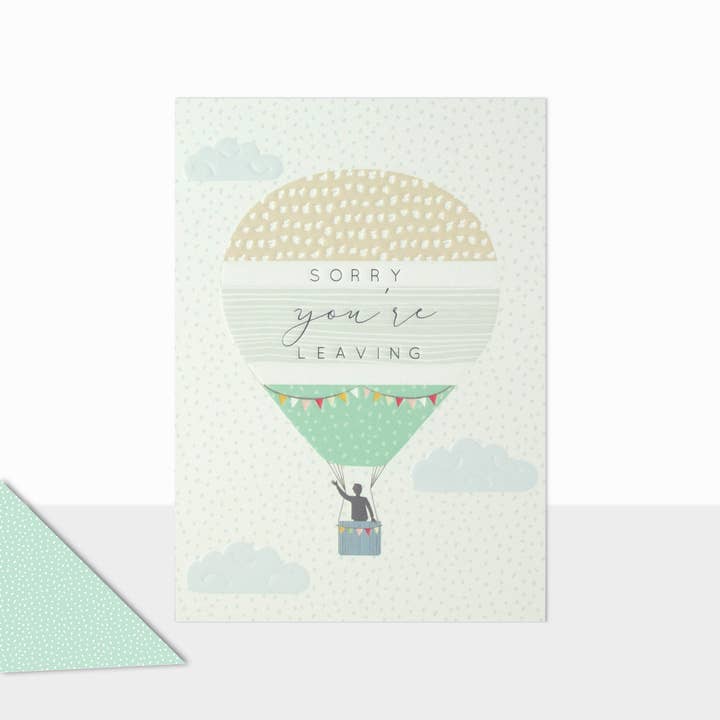 Halcyon Sorry You're Leaving Ballon voor wholesale door Laura Darrington Design Ltd