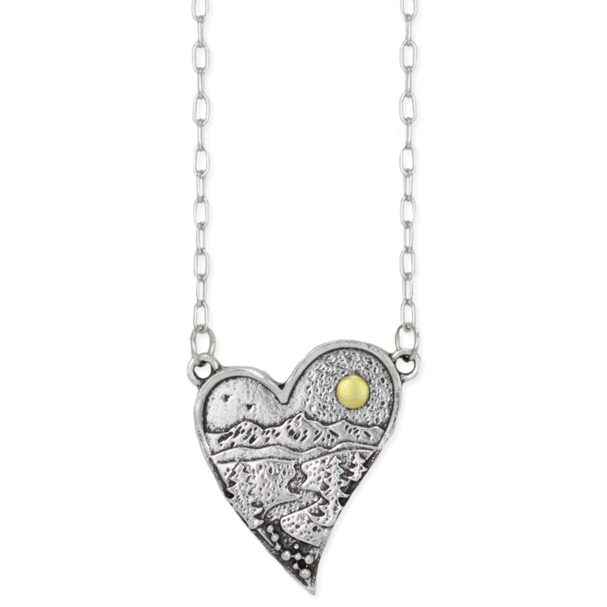 ZAD - Vente Colliers à pendentif - Collier Cœur Argent Amoureux de la Nature1