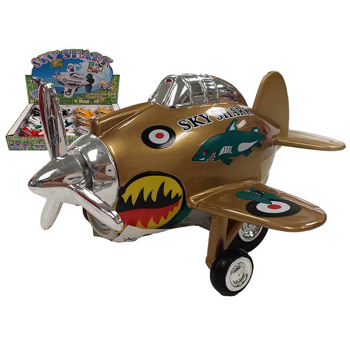 US Toy Company - Wholesale Toy Plane - Kids - Sky Shark Plane 12-unit Display