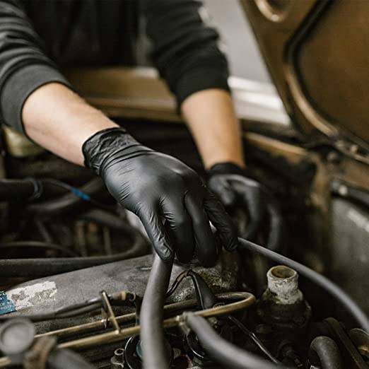 First Glove - Wholesale Cleaning Gloves - First Glove 4 Mil Black Nitrile Gloves Case of 1000/CT7