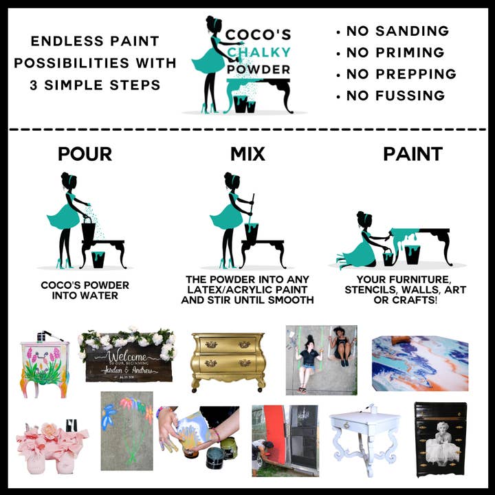 Blanco Polvo tiza - 1 Qt de venta al por mayor en Faire3