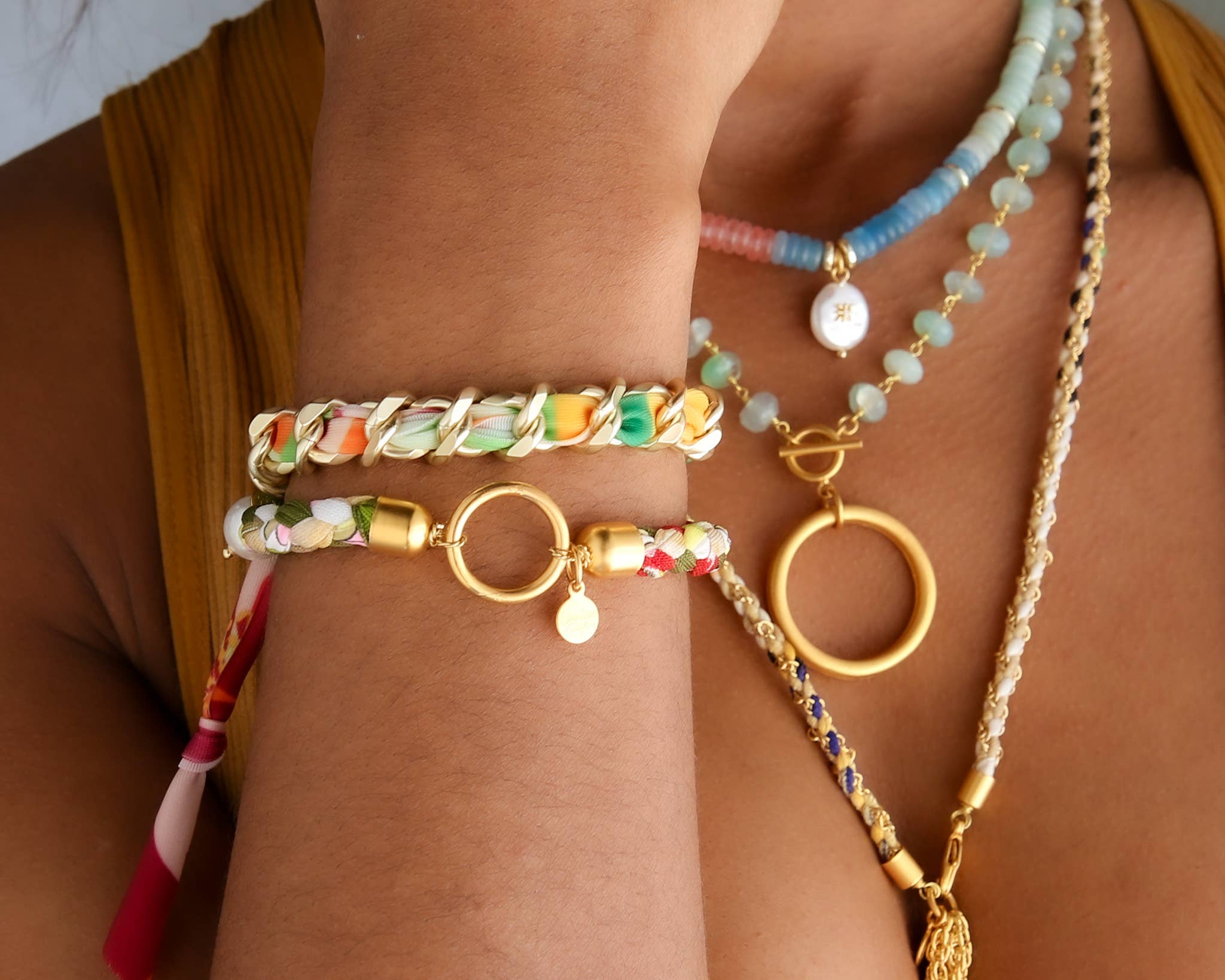 Catherine Page Jewelry - Wholesale Woven/Braided Bracelet - Ibiza Bracelet in Lagoon2