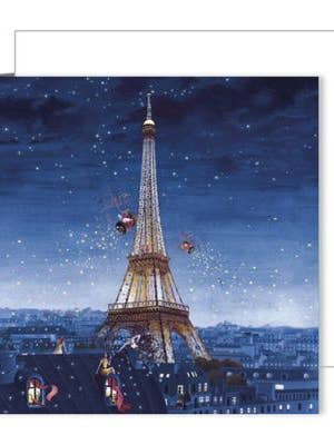 Double card square Eiffel Tower 13x13 cm, DH14 for wholesale by Actetre Deutschland Gmbh